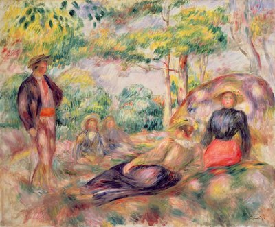 Estudio para picnic de Pierre Auguste Renoir